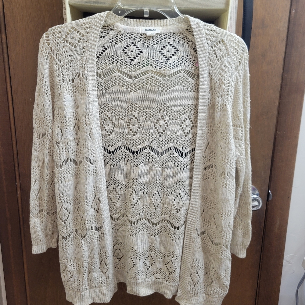 Girls Cardigan, XS Cream color